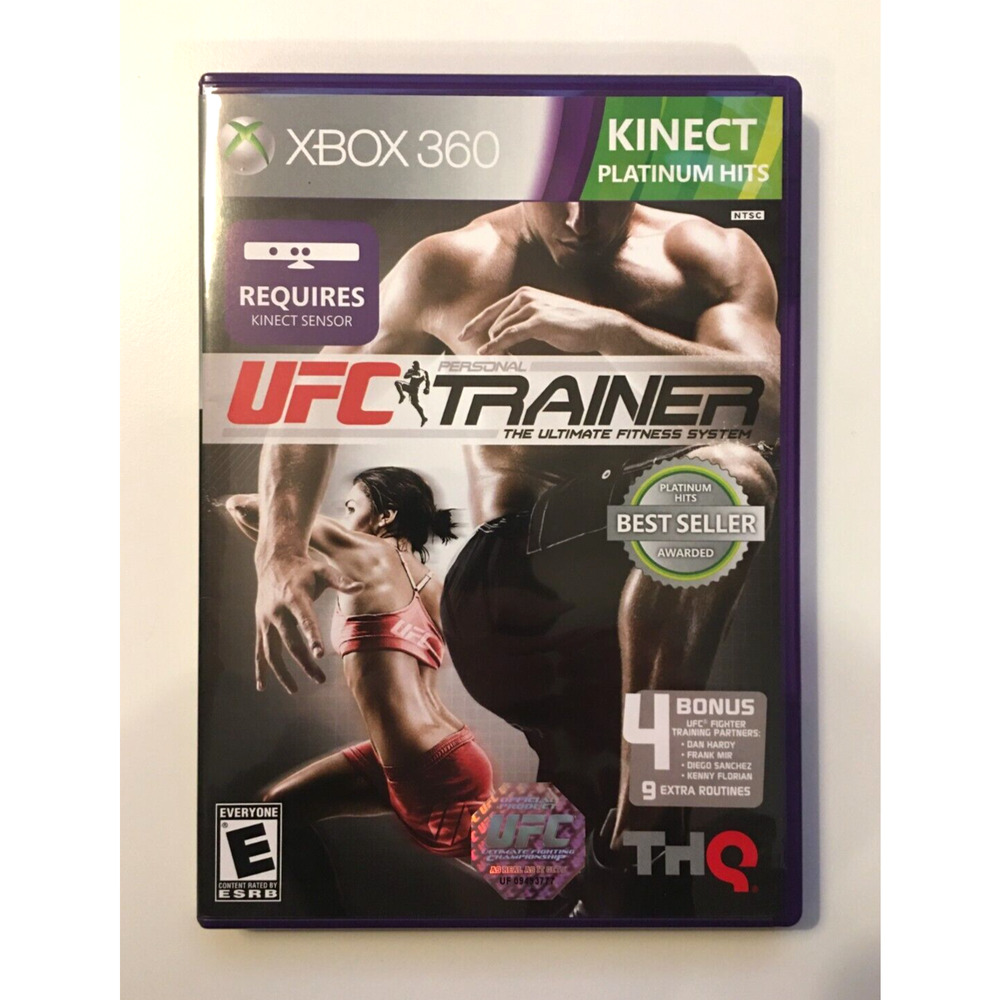 UFC Personal Trainer [Kinect Platinum Hits] (Xbox 360, 2011) CIB Complete